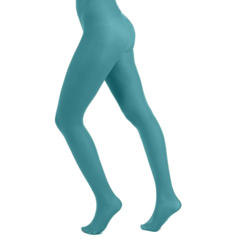 Billede af Aqua Green 50 Denier Curvy Super Stretch Strømpebukser