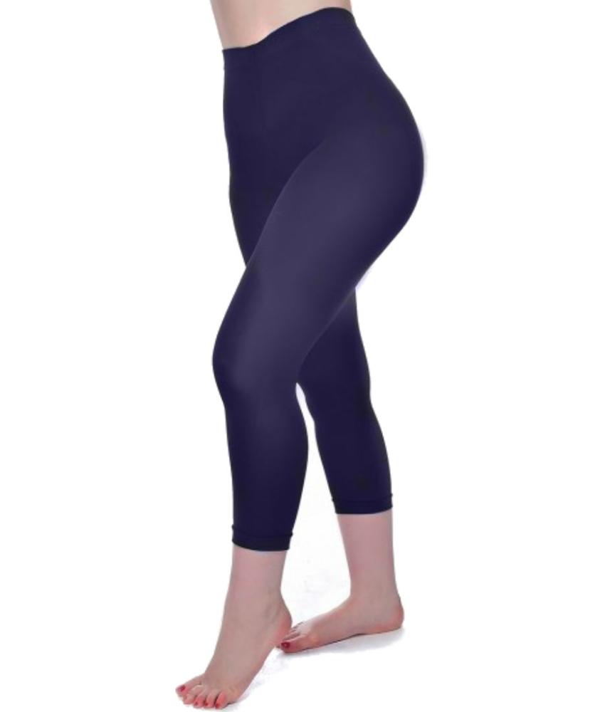 Navy 50 Denier Super Stretch Capri Leggings