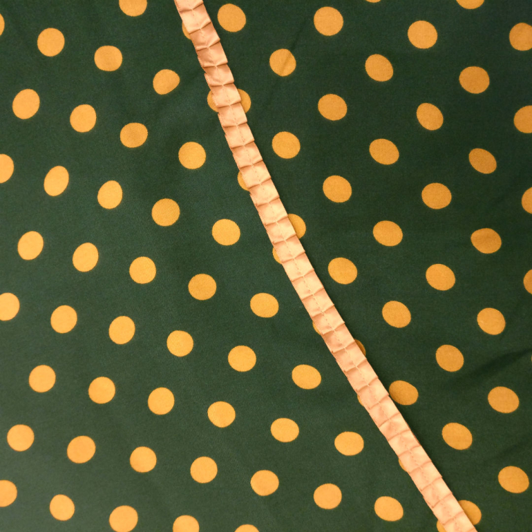 Oversize Tørklæde. Green/Golden Dot