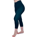 Dark Teal Curvy Super Stretch Capri Leggings