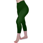 Forest Green Curvy Super Stretch Capri Leggings