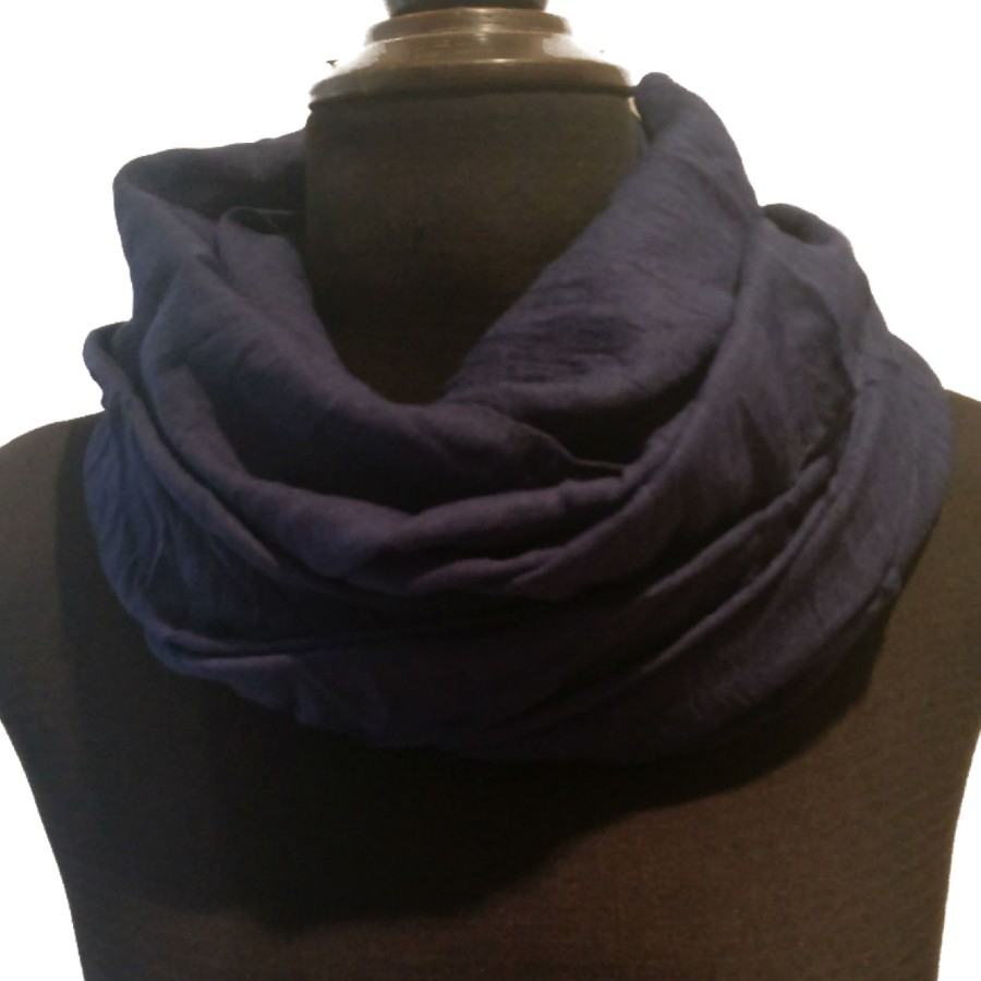 Bomulds Tørklæde - Navy