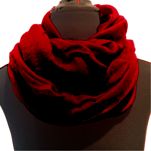 Bomulds Tørklæde - Wine