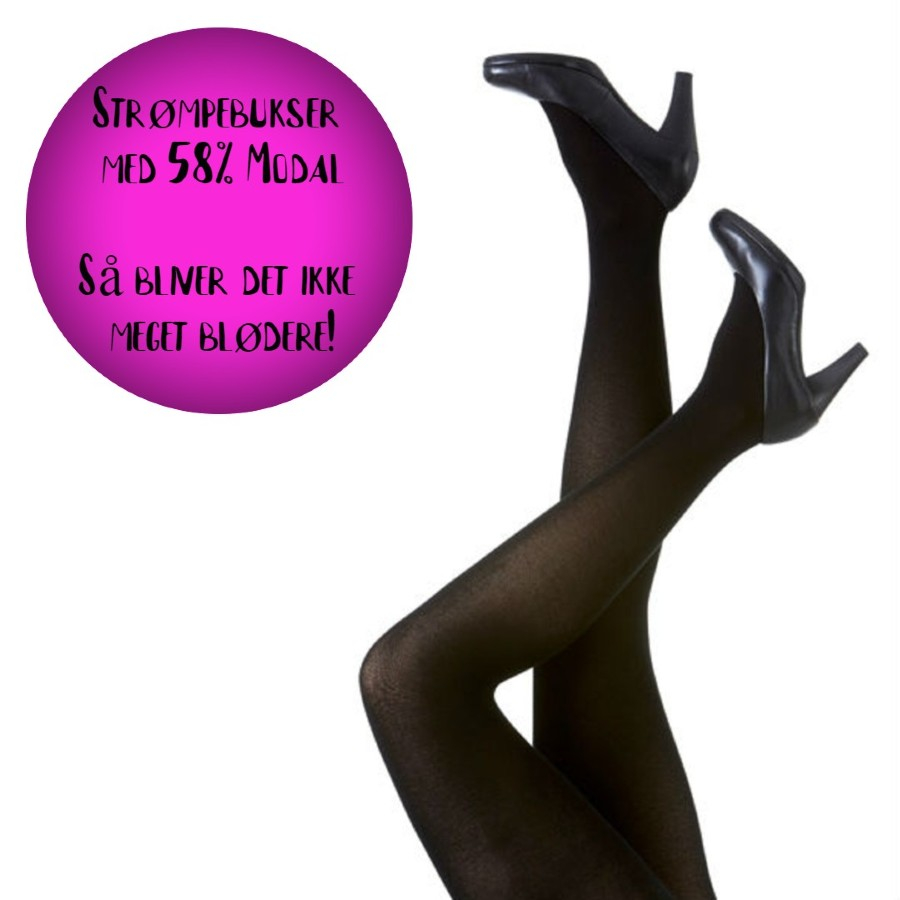 Sorte Modal Strømpebukser i store størrelser fra Festival - 96300