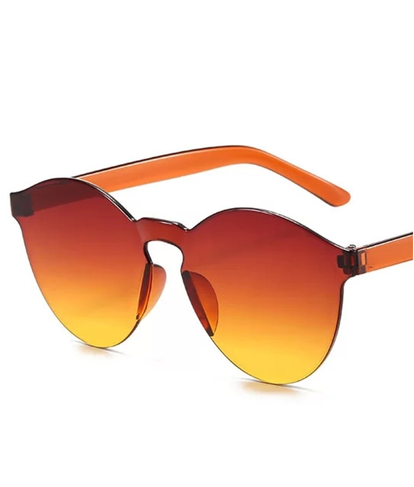 Solbriller med brun/orange glas