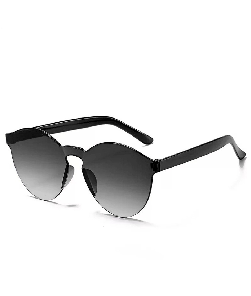 Solbriller med sort glas