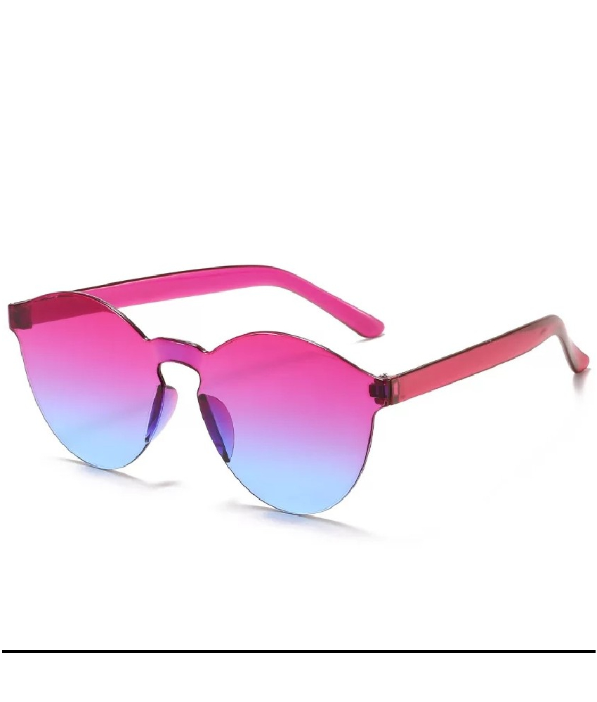 Solbriller med pink/blå glas