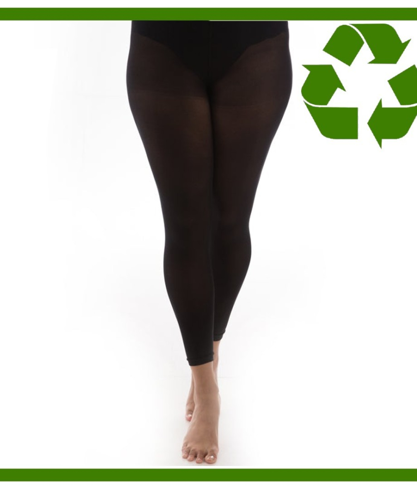 Lange leggings - Black RECYCLED 90 Denier i store størrelser fra Pamela Mann