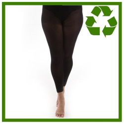 Lange leggings - Black RECYCLED 90 Denier i store størrelser fra Pamela Mann