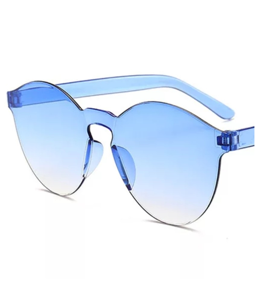 Solbriller med blå glas