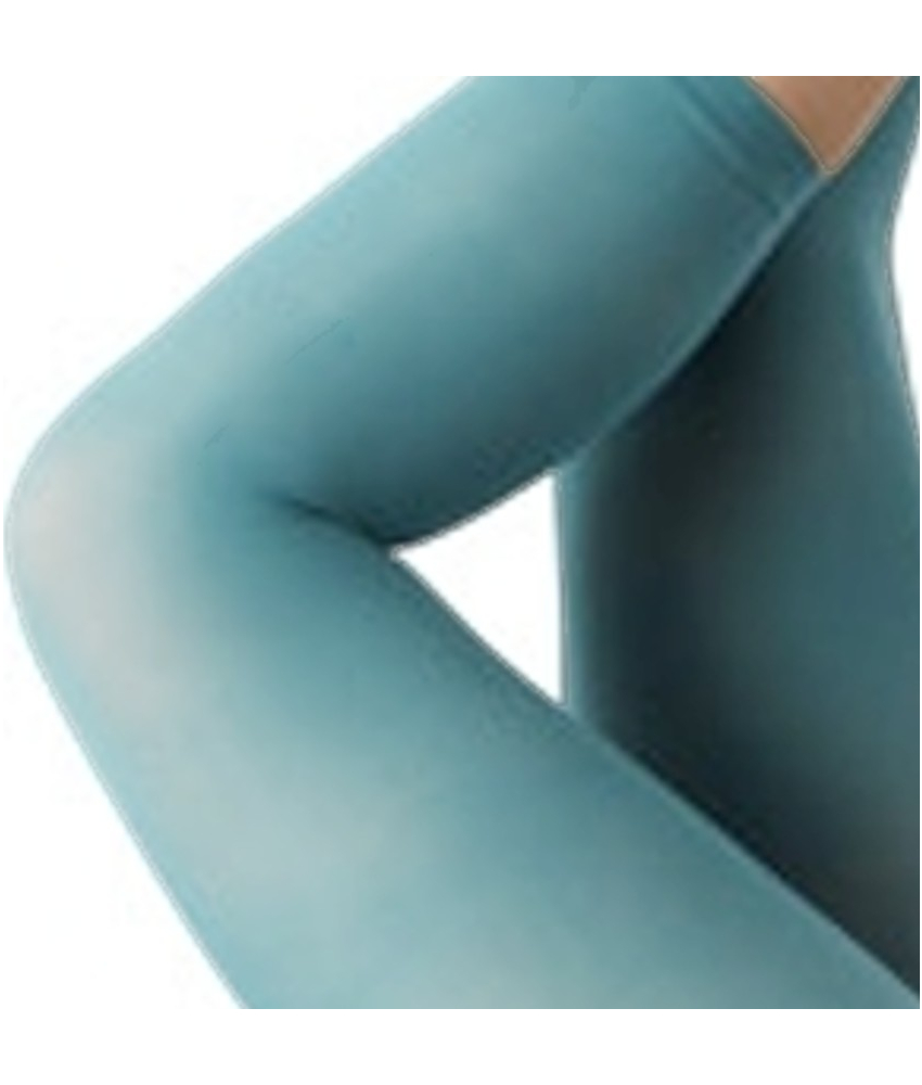Dusty Blue Amelie 3/4 Leggings - 96120 fra Festival Strømper