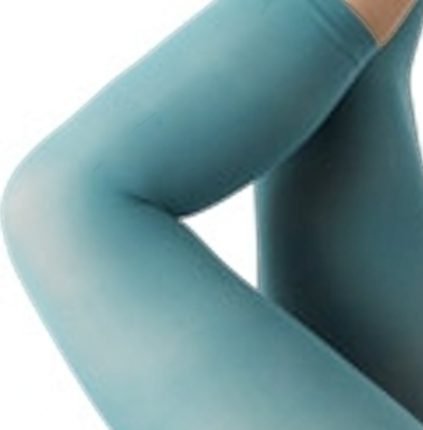 Dusty Blue Amelie 3/4 Leggings - 96120 fra Festival Strømper
