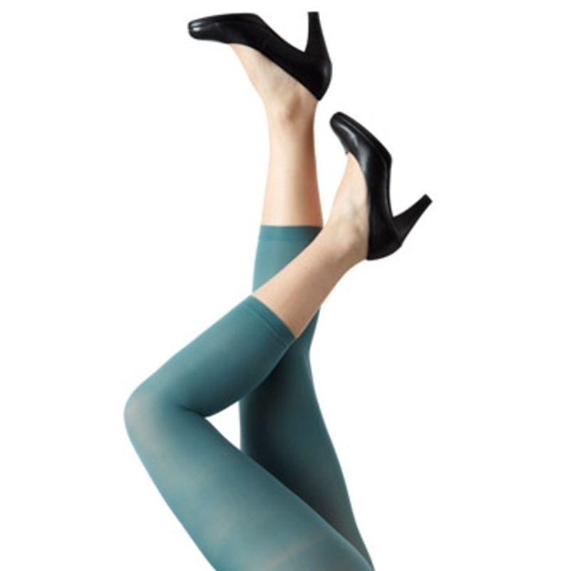 Billede af Plus size 3/4 Leggings i Blågrøn - Amelie Aqua Festival96120