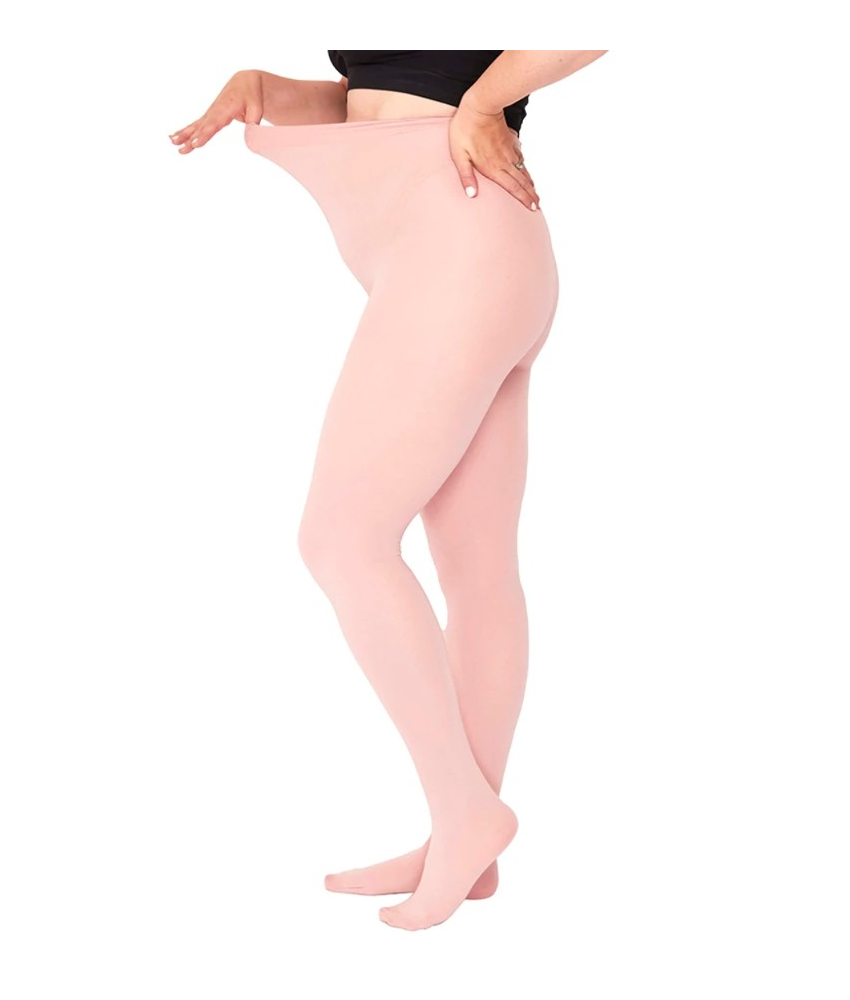 Blush Pink strømpebukser i store størrelser fra Pamela Mann