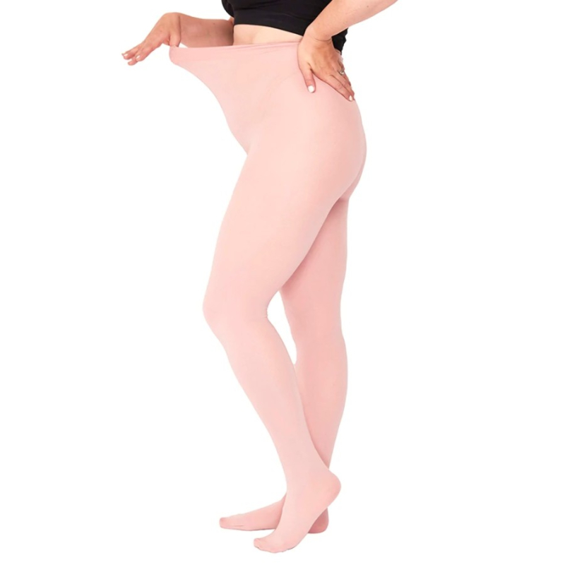 Billede af Blush Pink 50 Denier Curvy Super Stretch Strømpebukser