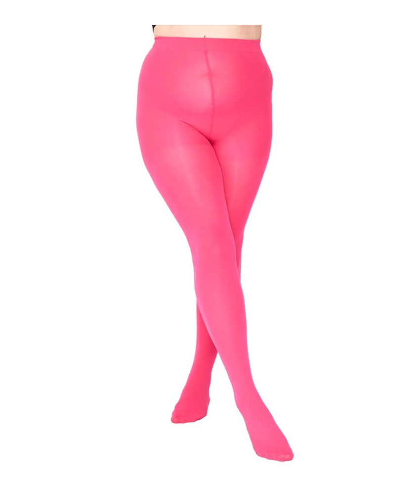 Shocking Pink 50 Denier Curvy Super Stretch Strømpebukser fra Pamela Mann