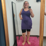 Bamboo Tank Top Purple. Top i store størrelser fra Amamiko