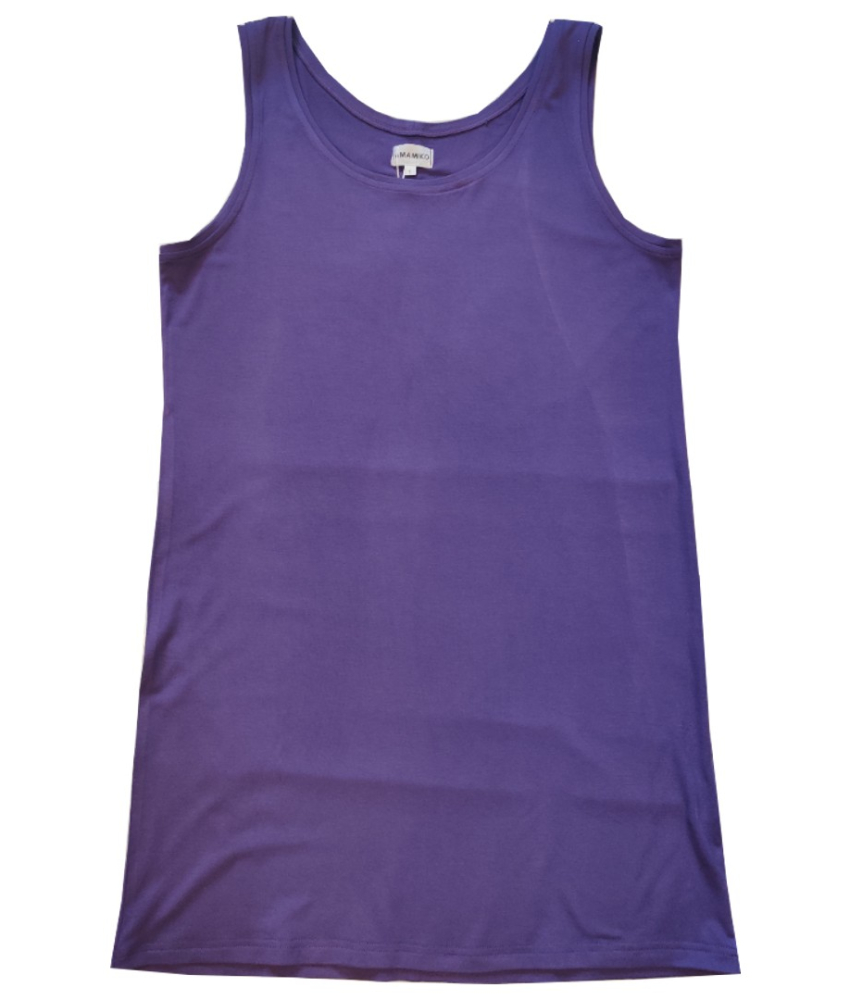 Bamboo Tank Top Purple. Top i store størrelser fra Amamiko