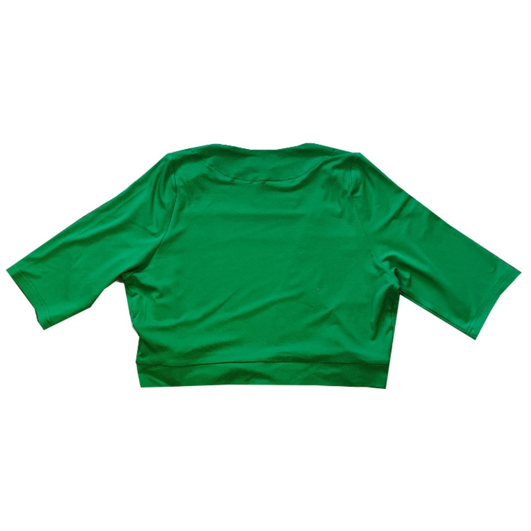 Bamboo Bolero Green. Bolero i store størrelser fra Amamiko