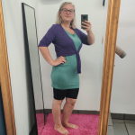 Bamboo Bolero Purple. Bolero i store størrelser fra Amamiko