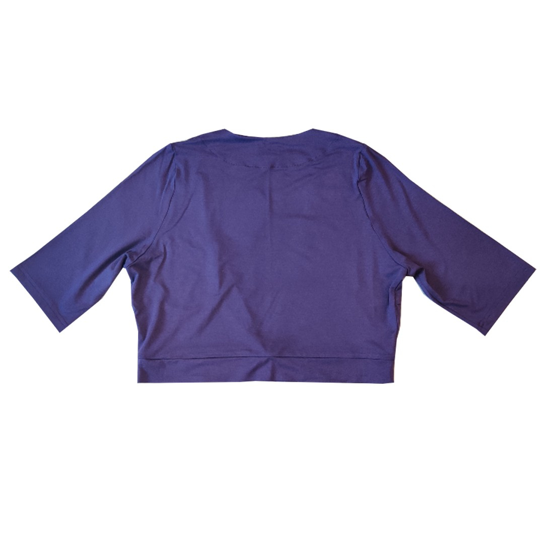 Bamboo Bolero Purple. Bolero i store størrelser fra Amamiko