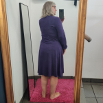 Bamboo Cardigan Purple. Lang cardigan i store størrelser fra Amamiko