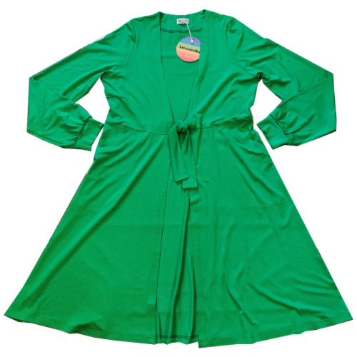 Bamboo Cardigan Green. Cardigan i store størrelser fra Amamiko