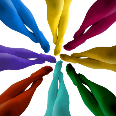 Ensfarvede Strømpebukser