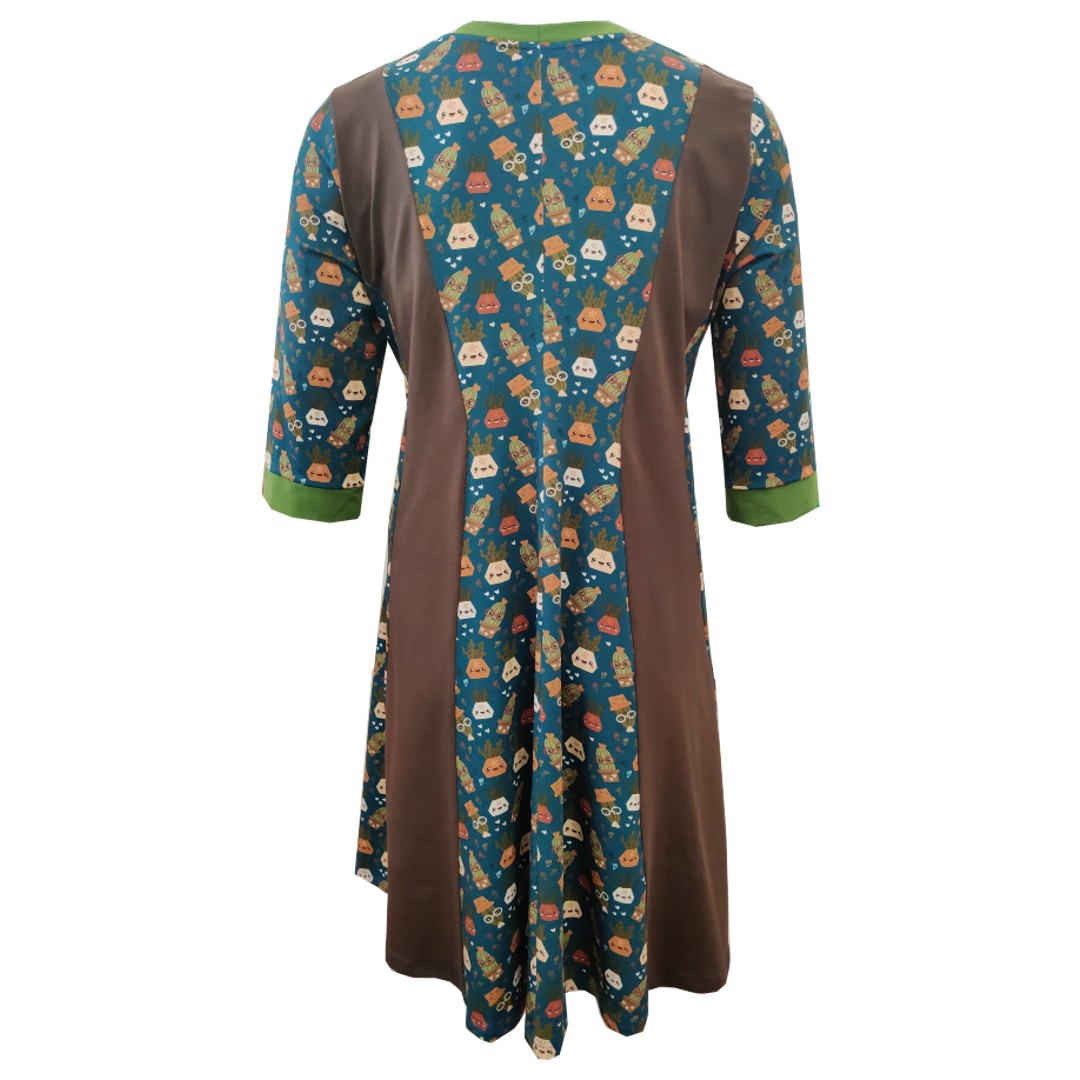 Ojo Cactus. Plus size kjole fra Amamiko.