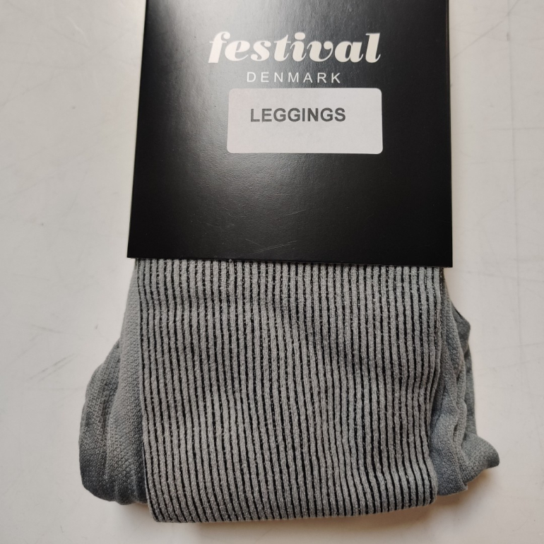Grey/Black 70 denier Leggings - 96363 fra Festival Strømper