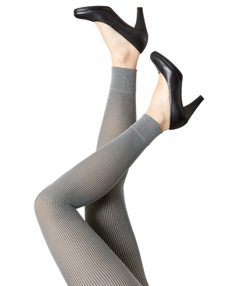 Grey/Black 70 denier Leggings - 96363 fra Festival Strømper