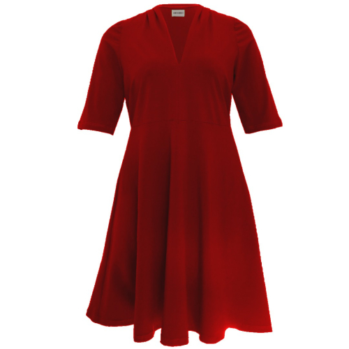 Takasaki Red. Kjole i store størrelser fra Amamiko