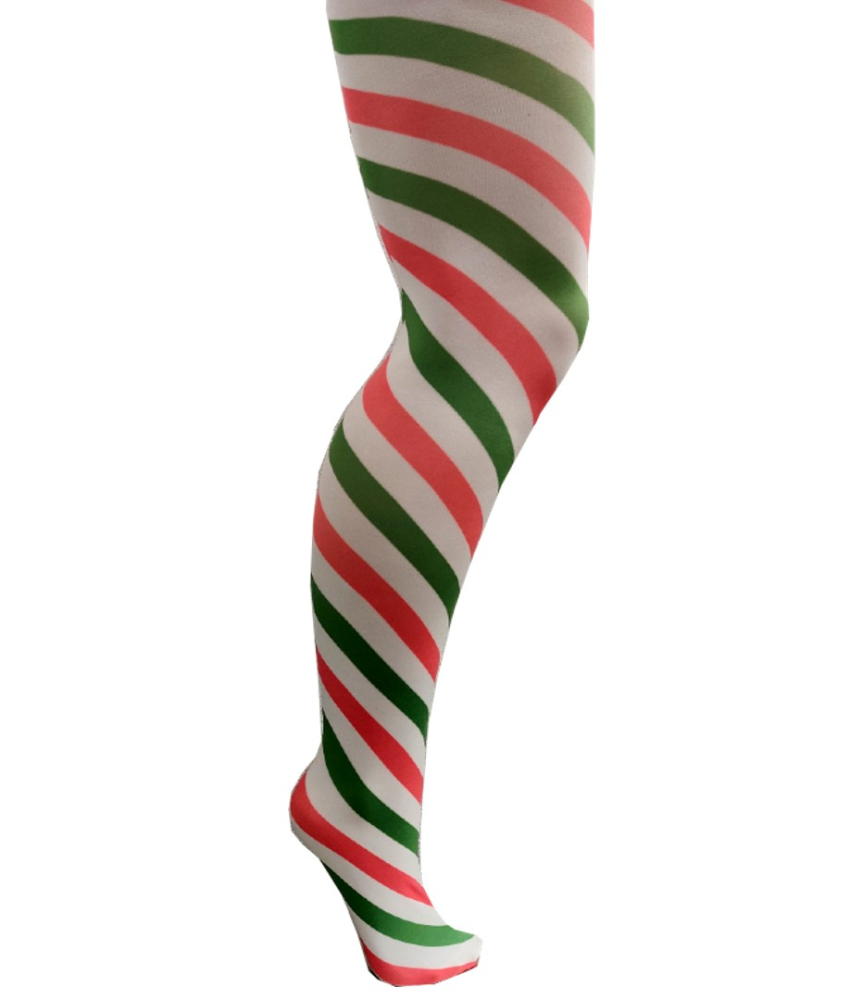 Candy Cane Curvy Super Stretch Strømpebukser fra Pamela Mann