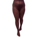 Damson Opaque Diamond Curvy Super Stretch Plus size Strømpebukser. Pamela Mann