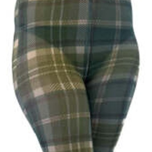 Skotskternet plus size strømpebukser fra Pamela Mann