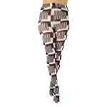 Monochrome Cube. Sort og hvide plus size strømpebukser fra Pamela Mann