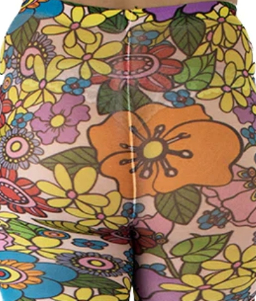 Flower Power. Blomstrede plus size strømpebukser fra Pamela Mann med blomster i alle farver.