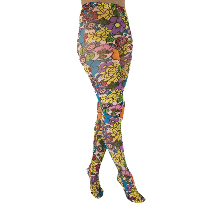 Billede af Flower Power Curvy Super Stretch Strømpebukser