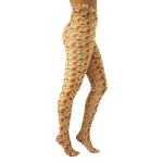 60s Groove. Gule og orange retro plus size strømpebukser fra Pamela Mann.