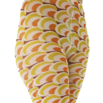 60s Groove. Gule og orange retro plus size strømpebukser fra Pamela Mann.