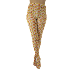 60s Groove. Gule og orange retro plus size strømpebukser fra Pamela Mann.