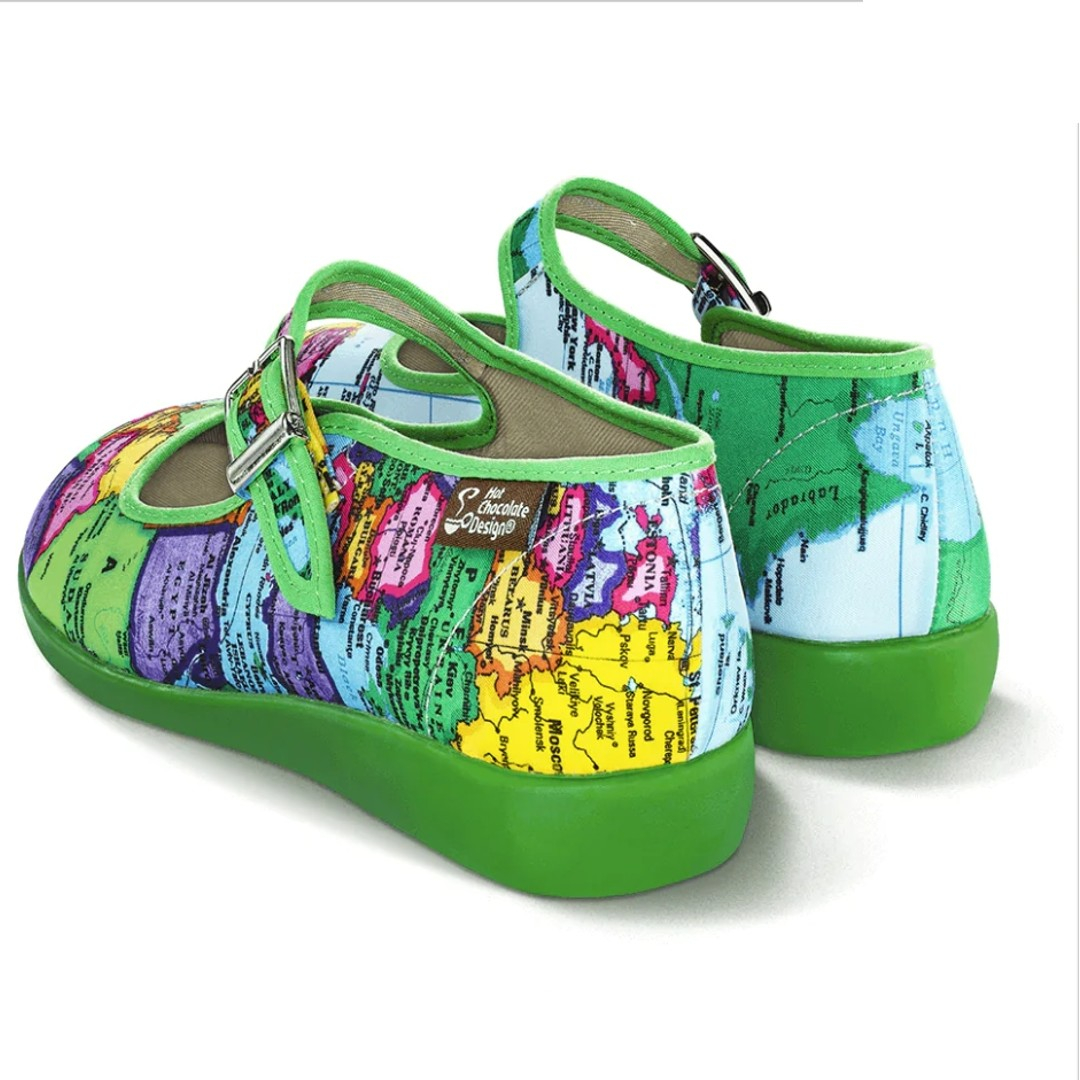 Bon Voyage Mary Jane Sko fra Hot Chocolate Design