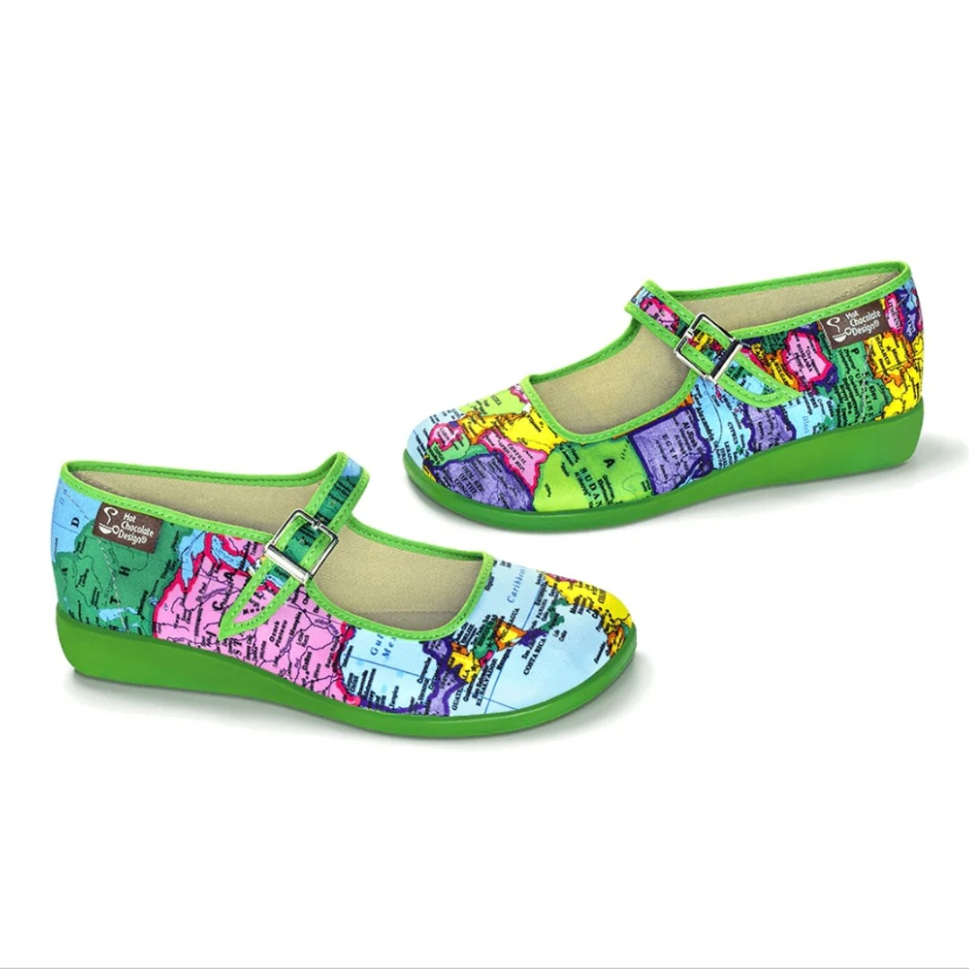 Bon Voyage Mary Jane Sko fra Hot Chocolate Design