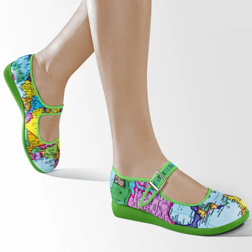 Bon Voyage Mary Jane Sko fra Hot Chocolate Design