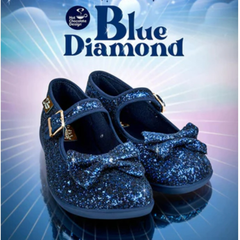 Blue Diamond Mary Jane Sko fra Hot Chocolate Design