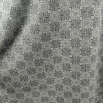 Kyoto Grey Circles. Midi Nederdel i store størrelser fra Amamiko.