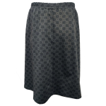 Kyoto Grey Circles. Midi Nederdel i store størrelser fra Amamiko.