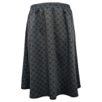 Kyoto Grey Circles. Midi Nederdel i store størrelser fra Amamiko.