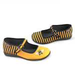 Honey Mary Jane Sko fra Hot Chocolate Design. Flade gule sko med bier.