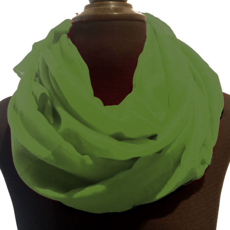 Lysegrønt Tørklæde i 100% bomuld